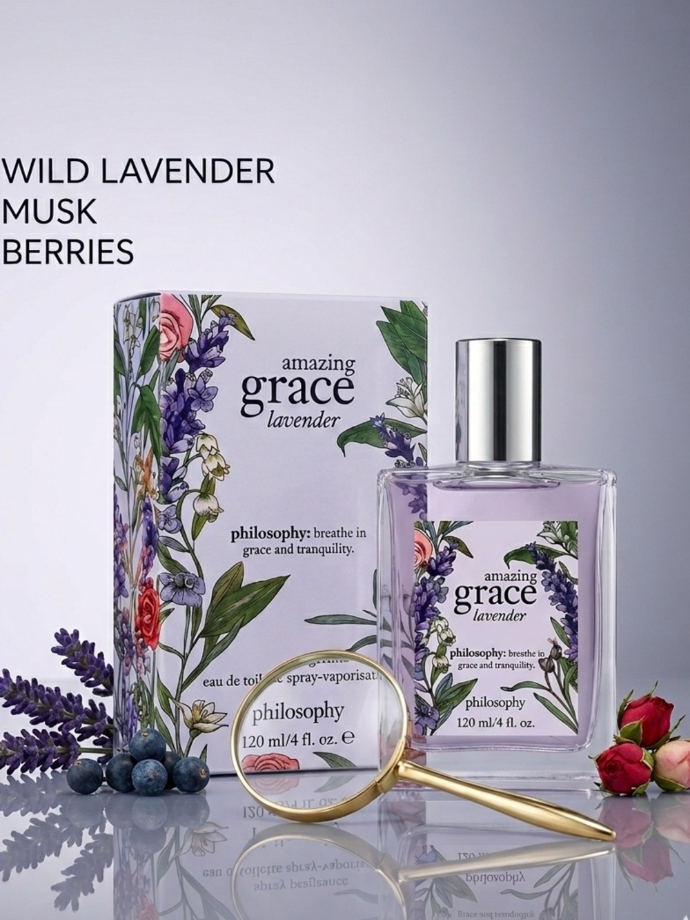 Philosophy Amazing Grace Lavender Eau de Toilette Spray 4 oz / 120 ml NIB SEALED - Picture 4 of 7